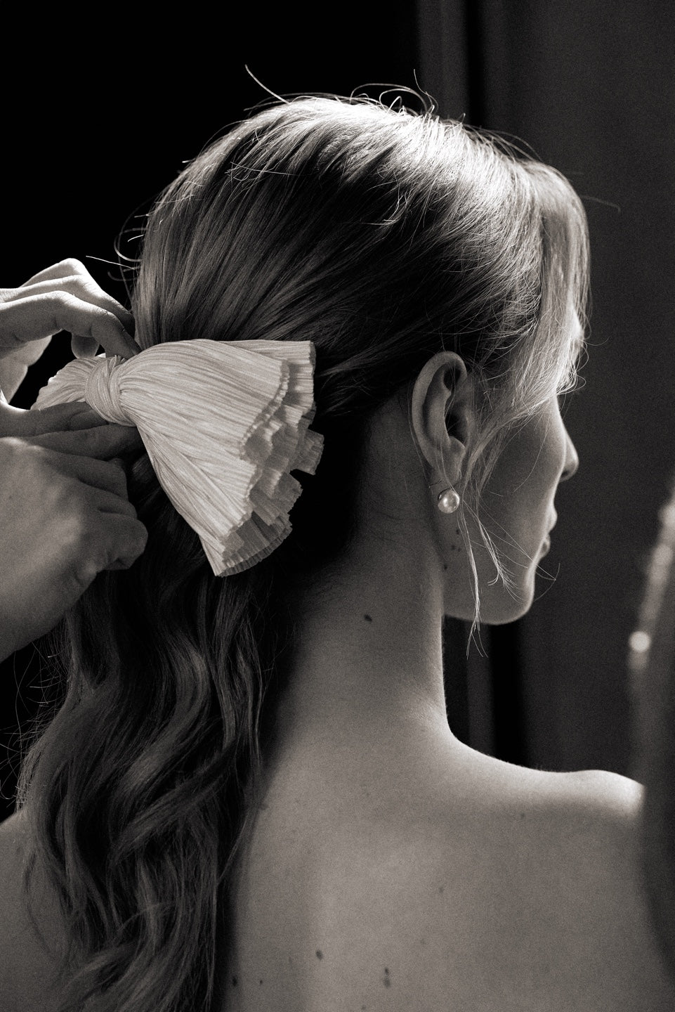 Lovely Pleated Ribbon(Hair pin)