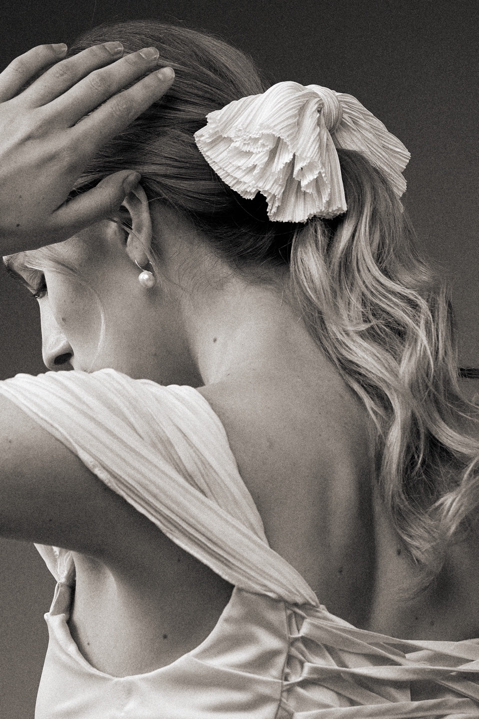 Lovely Pleated Ribbon(Hair pin)